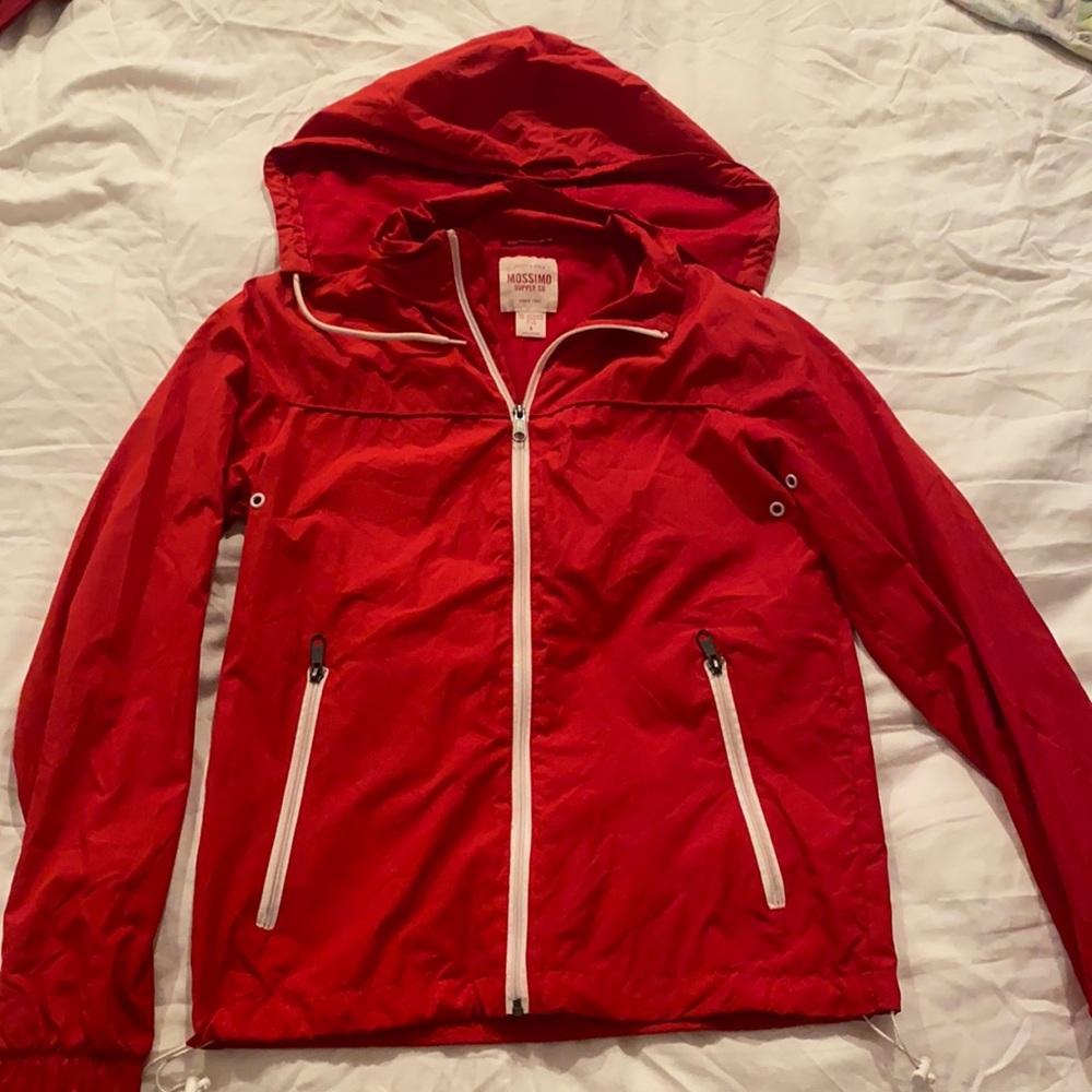 Mossimo Supply Co. Red Hooded Jacket